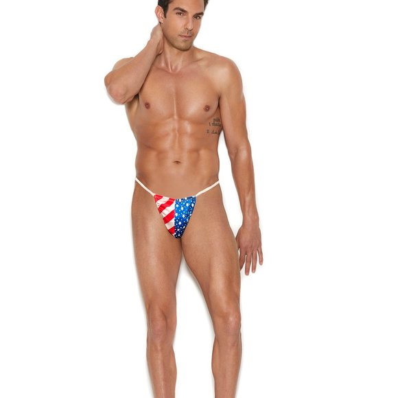 Men's Patriotic G-String Pouch One Size - Picture 3 of 5
